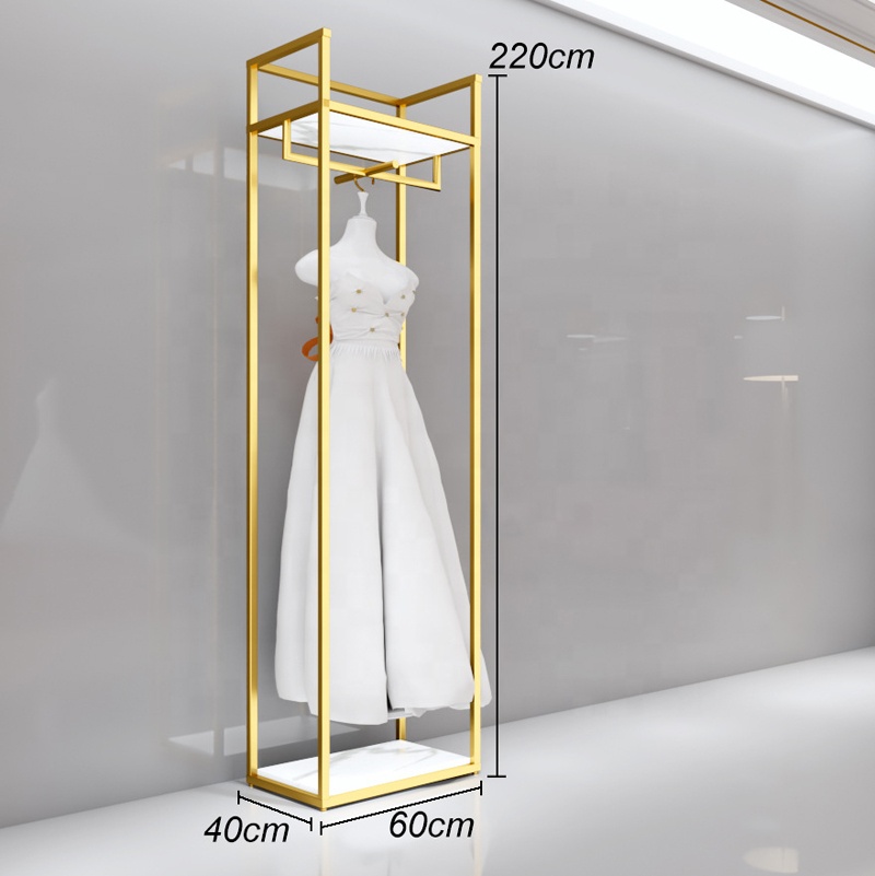 gold clothes hanging rack