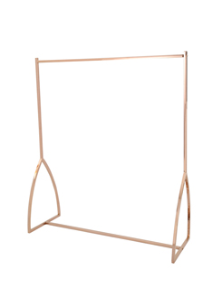 stainless steel gold color display rack