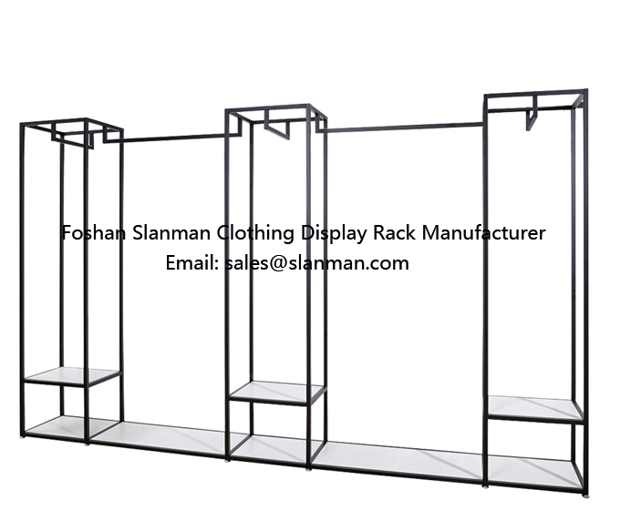Stainless Steel Garment Store Display/Clothes Display Stand for Shop/Clothing Shops Display Stands