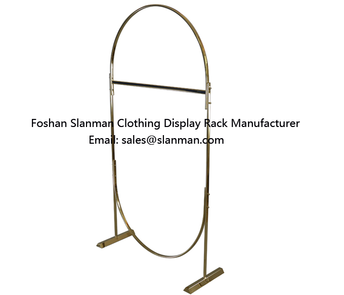 Stainless Steel Garment Rack Apparel Display Racks Clothes Hanging Stand