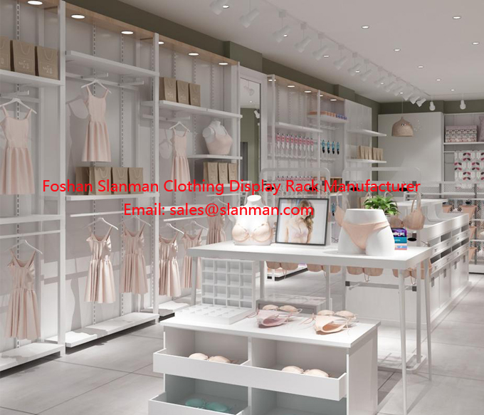 Lingerie Store Display Furniture Women Bra Store Interior Shop Design Wall Showcase